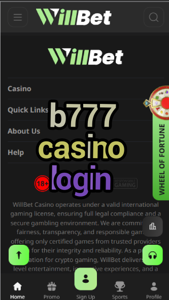 B777 Casino Login - Secure Access to B777 Casino-anyopencasinos.casinoorder.vip